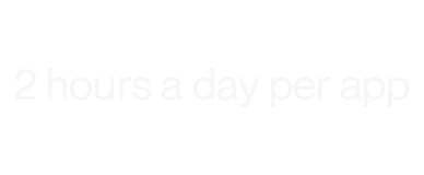 2 hours a day per app
